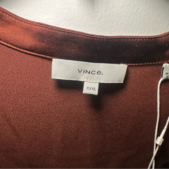 Vince Silk Feminine Classic Long Sleeve Blouse Wardrobe Staple Size XXXL/3XL - Picture 6 of 12